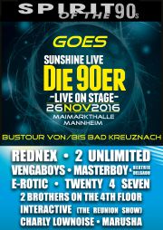 Tickets für Spirit Of The 90s goes -Die 90er- Live On Stage am 26.11.2016 - Karten kaufen